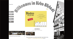 Desktop Screenshot of bistro-altstadt.de